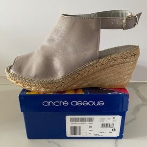 Andre' Assous Womens Espadrille Wedge Sandal - NEW - Size 41 - US 10.5-11